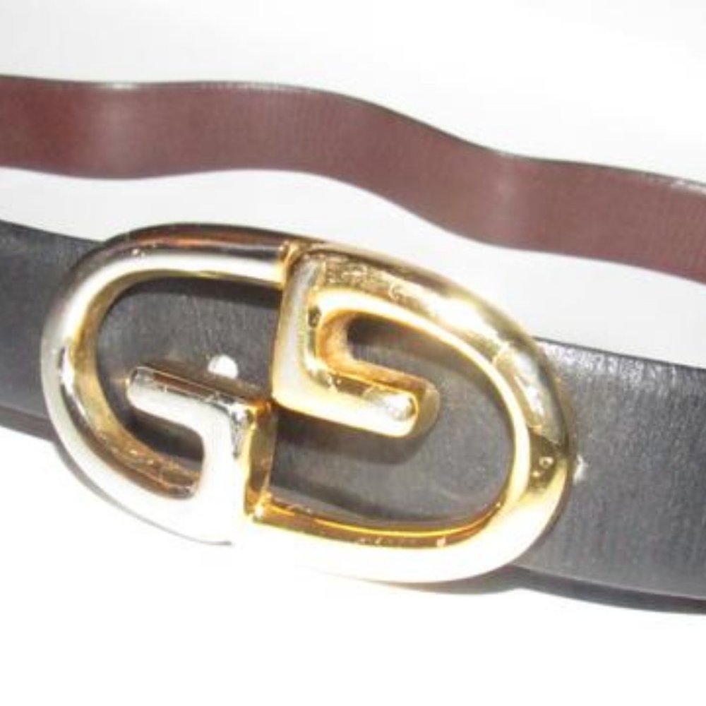 Gucci Brown Black Removable GG Logo Reversible, - Picture 8 of 8